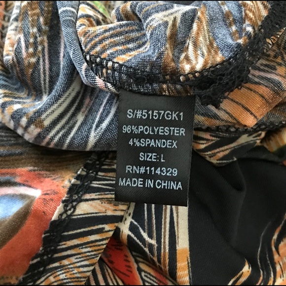 Strapless Maxi Peacock Print Dress by Poetry - Picture 6 of 6